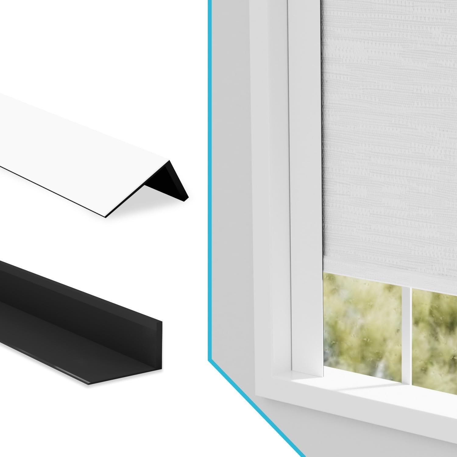 Light Blocking Strips, Light Blockers for Window Shades and Blinds, Block Lig…