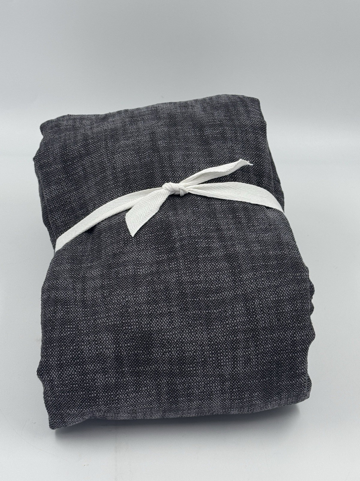 New Pottery Barn Seaton Textured Cotton Blackout Curtains, 50×84 Charcoal
