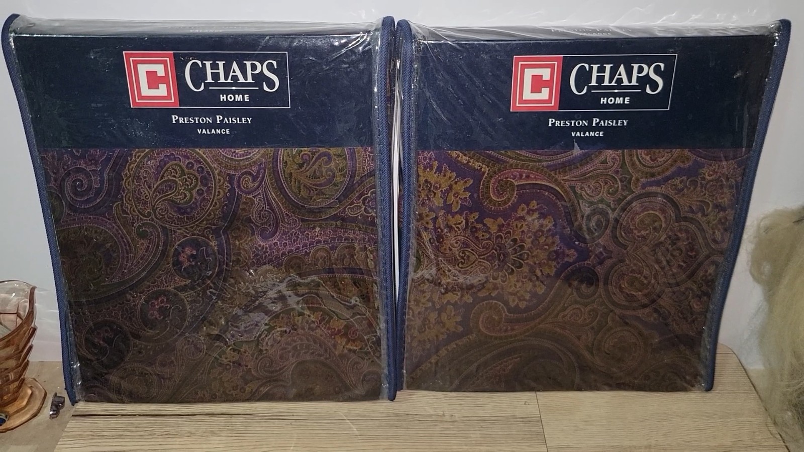 Chaps Home Ralph Lauren Preston Paisley Purple Valances