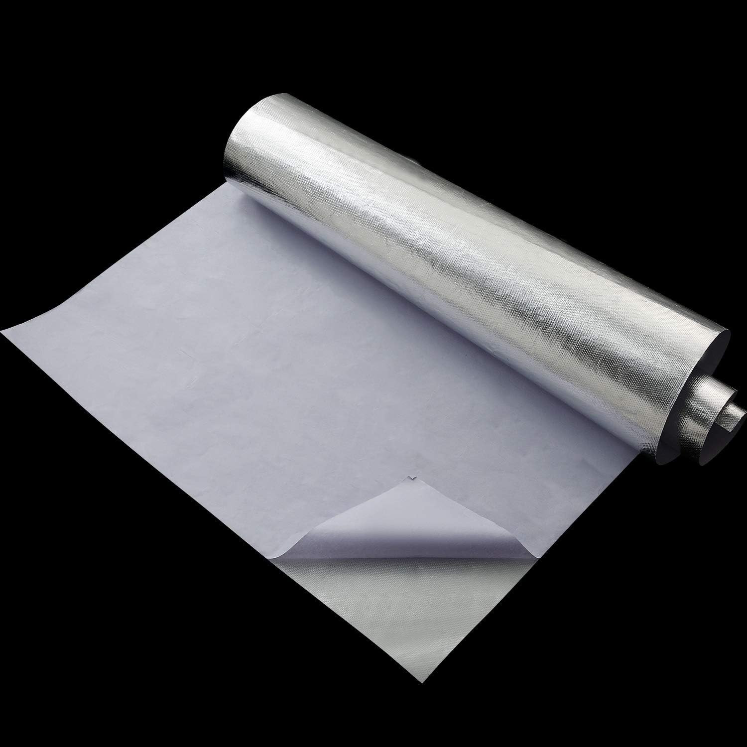 BBTO Heat Reflective Sheet Adhesive Backed Aluminized Fiberglass Heat Shield