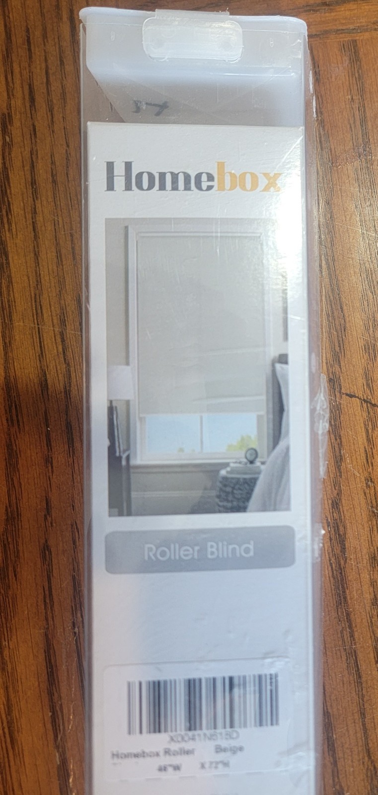 Homebox, Roller Blind, Beige, 46″ W X 72″ H, New In Box