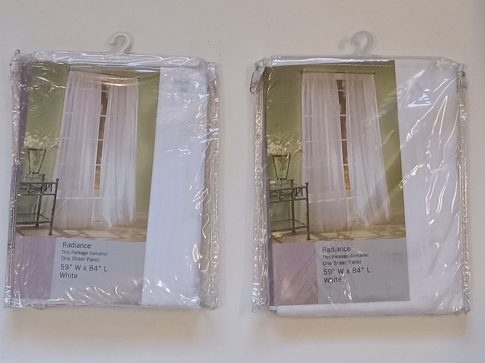 S. Lichtenberg & Co. One Sheer Panel 59″ W x 84″ L Radiance White x2 NIP