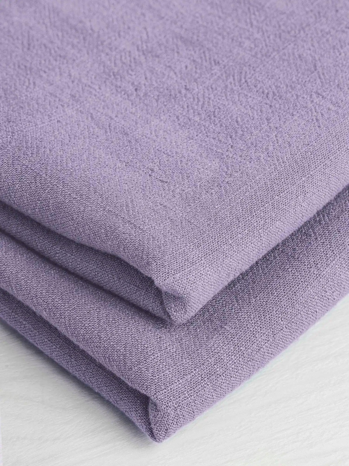 Restoration Hardware 50W X 96L MAUVE Linen Heavy Basket Weave Drapes. Set of 2