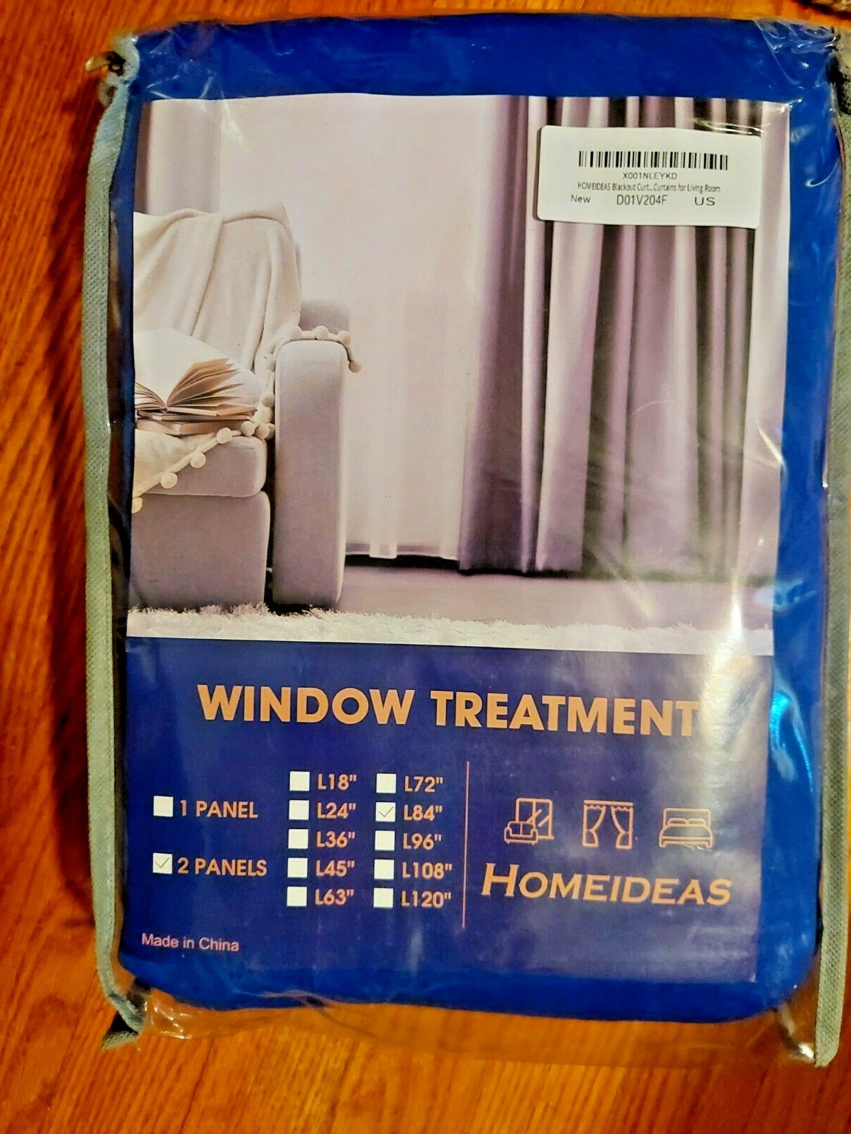 HOMEIDEAS Navy Dutch Velvet Blackout Curtains 52 X 84 Inches 2 Panels Blue