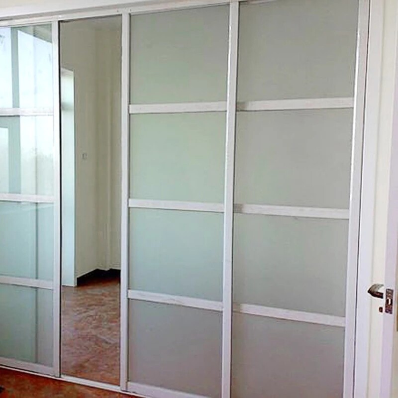 Frosted Privacy Window Film Non-adhesive Anti UV Stained Glass for Bathroom DIY