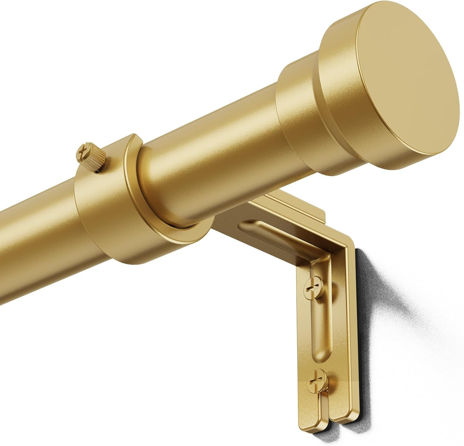 Yafex Curtain Rods 32-118 Inch, Heavy Duty 1 Inch Adjustable Curtain Rod for Win