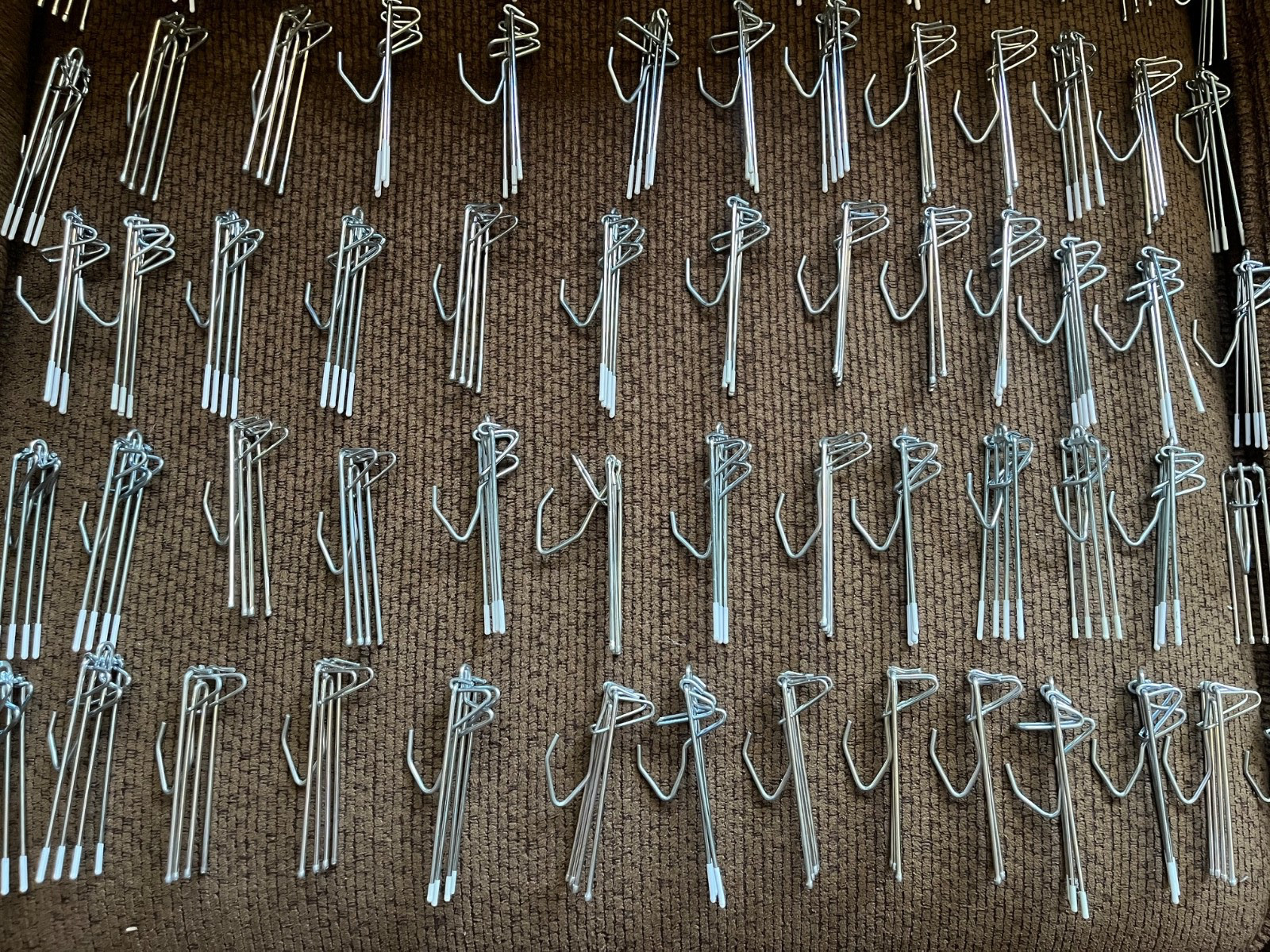 Lot of 76 Vintage 4 Prong Pleated Drapery Curtain Hooks 3″ – Used