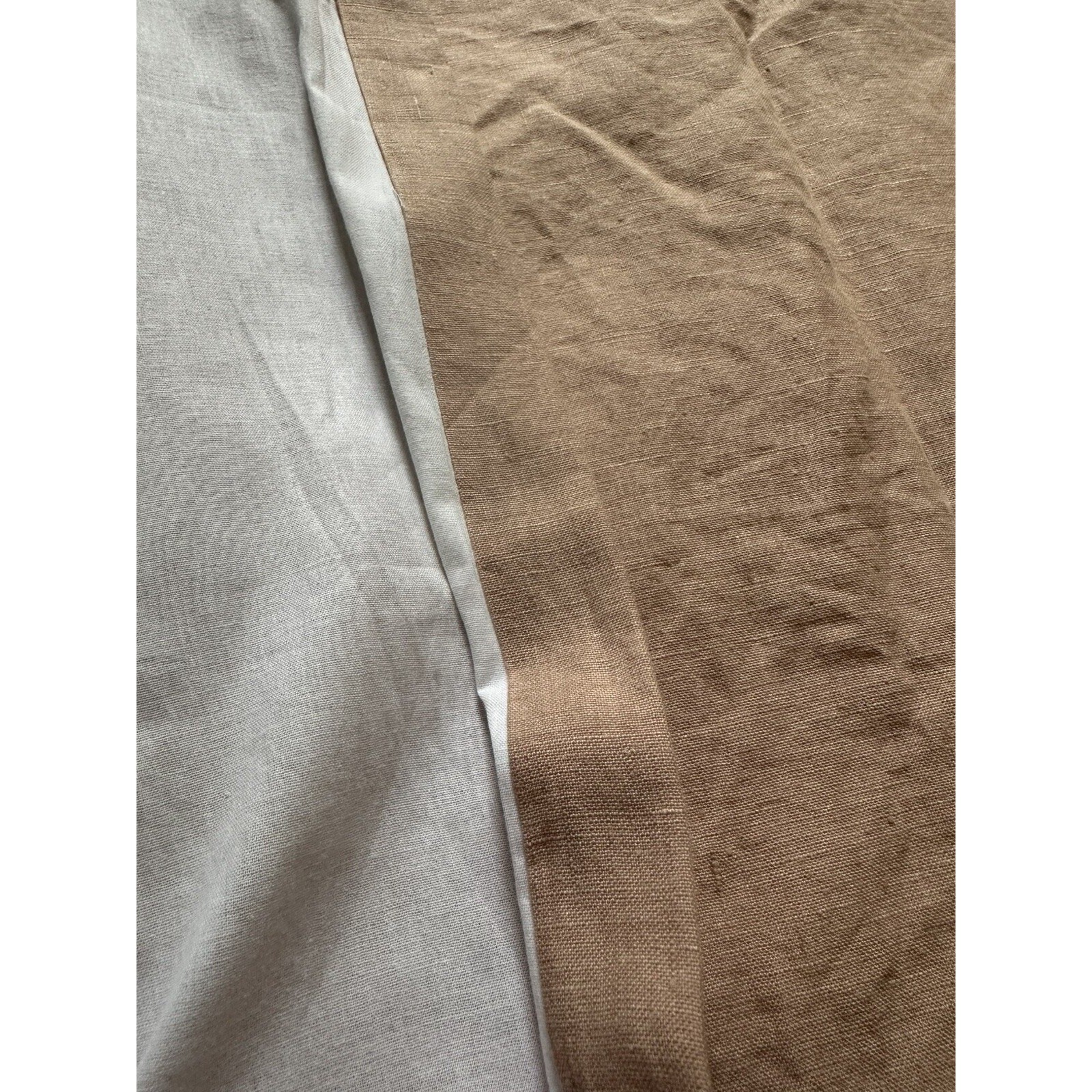 Pottery Barn Belgian Flax Linen 1 Single Drape Soft Lined 50×96” One Peach Blush