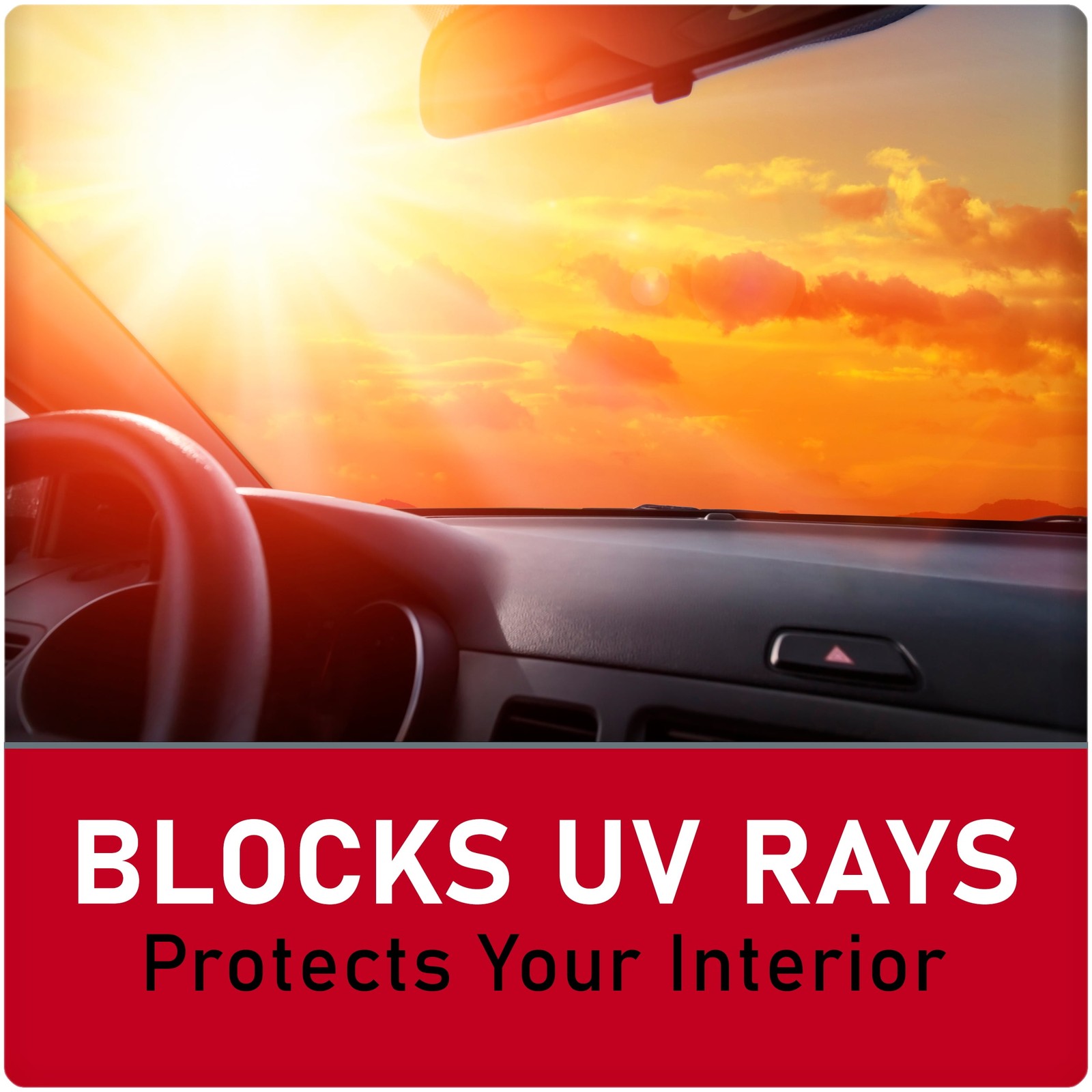 Navy Black Accordion Auto Sunshade for Trucks