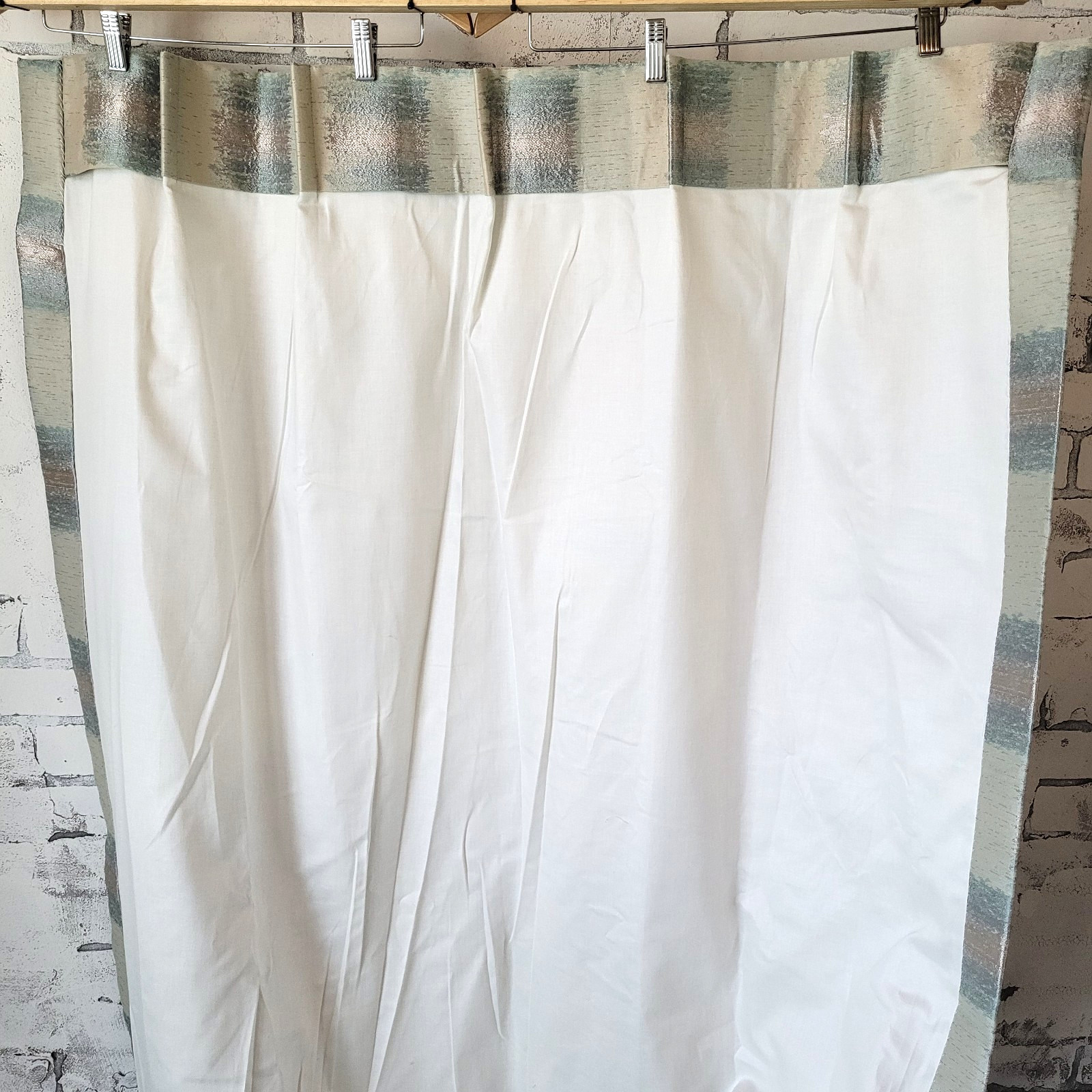 Retro Custom Curtain Panels Lined Drapery Geometric Vintage Pleated