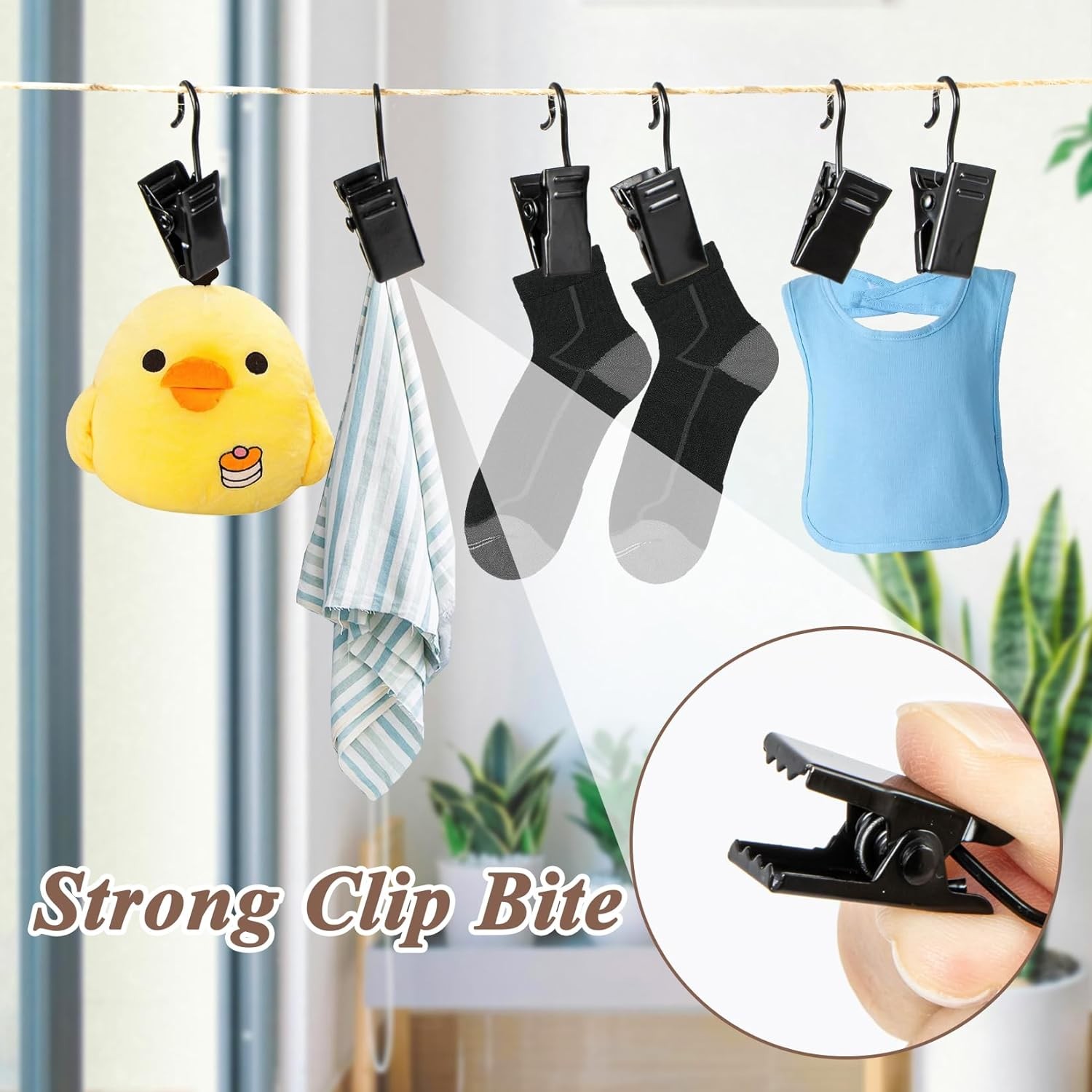 90PCS Small Curtain Clips Metal, Curtain Hook Clips Hooks for Décor Crafts Displ