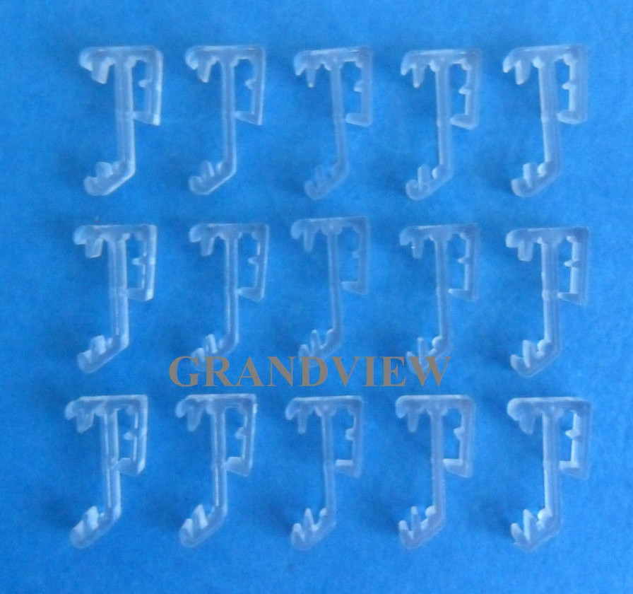 15 pcs 1 Inch Single Slat Clear Valance Retainer Clips 1″ for Wood or Mini Blind