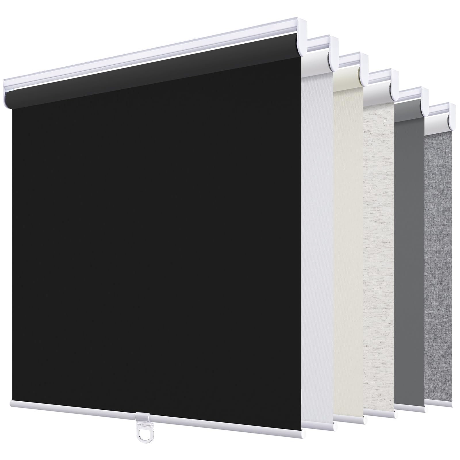 Blackout Roller Shades Blinds Cordless for Windows Pull Down Room Darkening D…