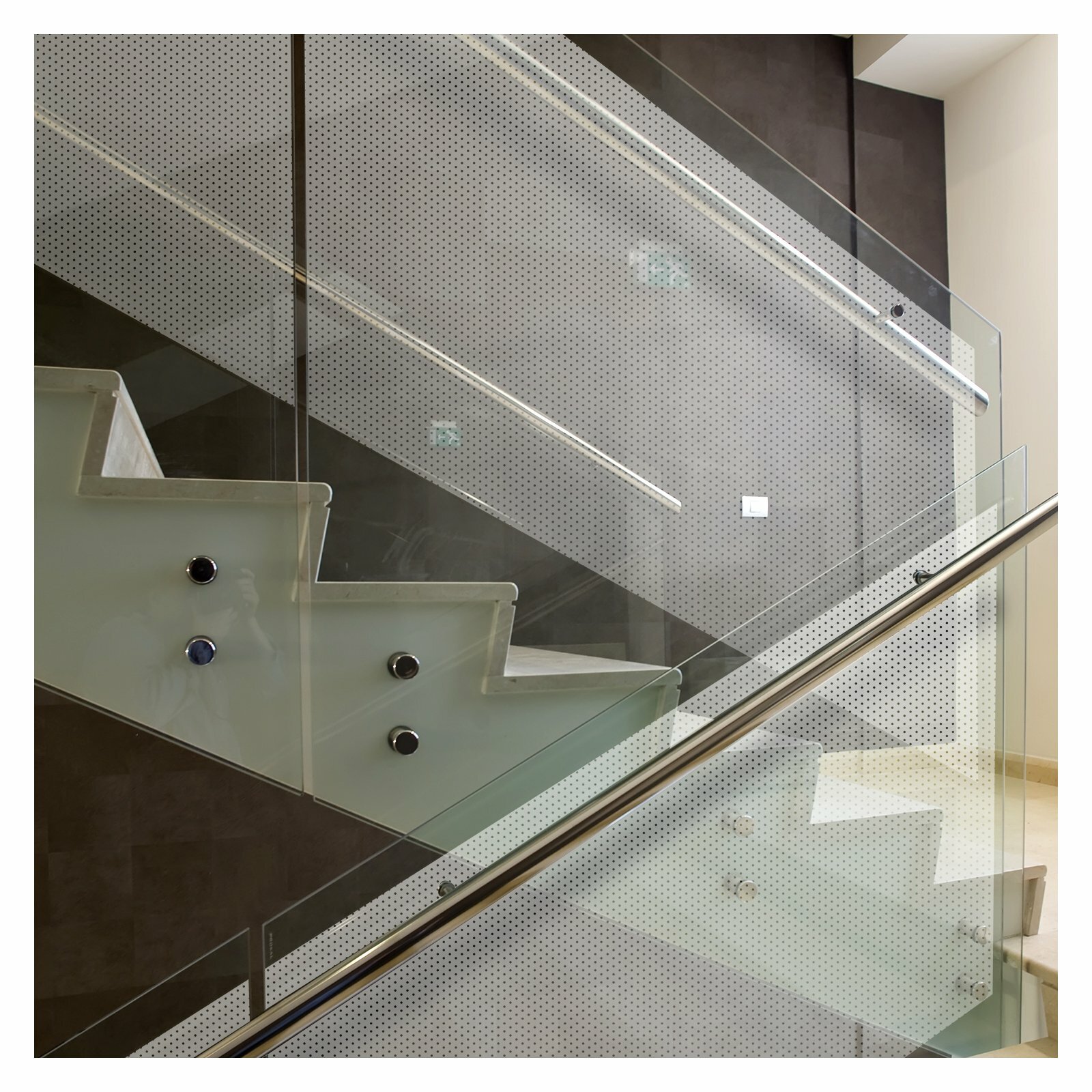 BDF 4PIN Decorative Window Film Pinholes on White