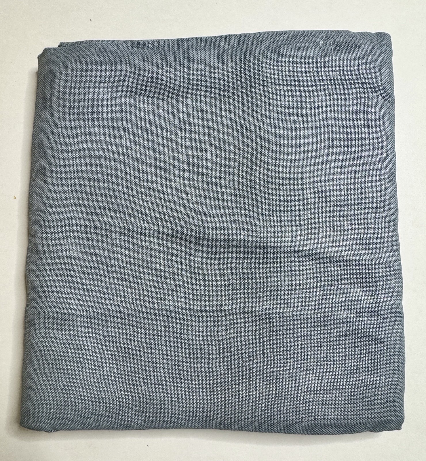 Restoration Hardware Metallic Opaque Linen Drapery Panel RP Ocean/Silver $159