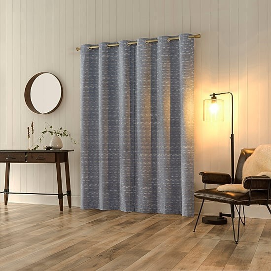 Sun Zero Dresden Grommet Curtain Panels Pair 37″ x 84″ Light Filtering