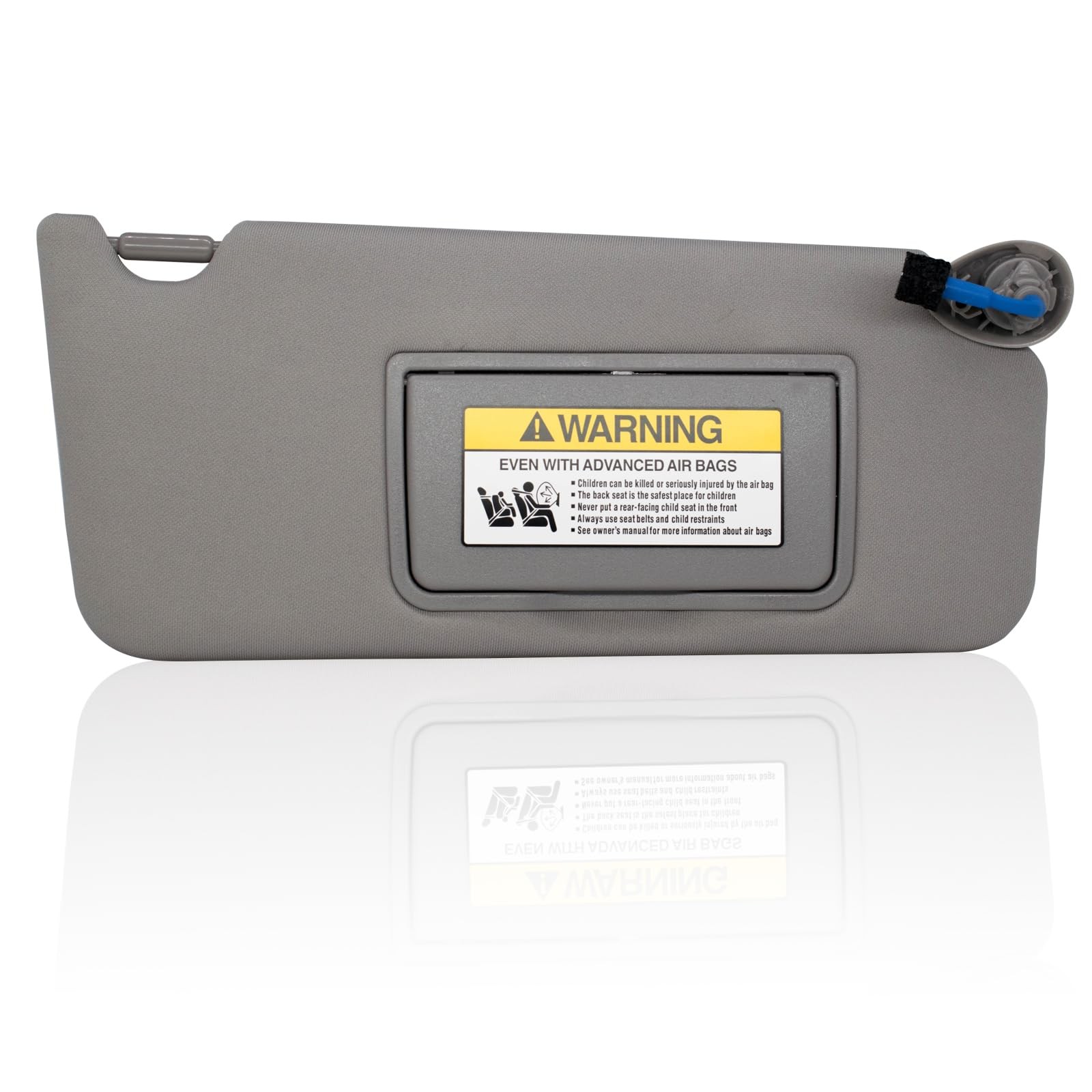 Passenger Right Sun Visor Compatible with Honda Accord 2008-2017 Gray