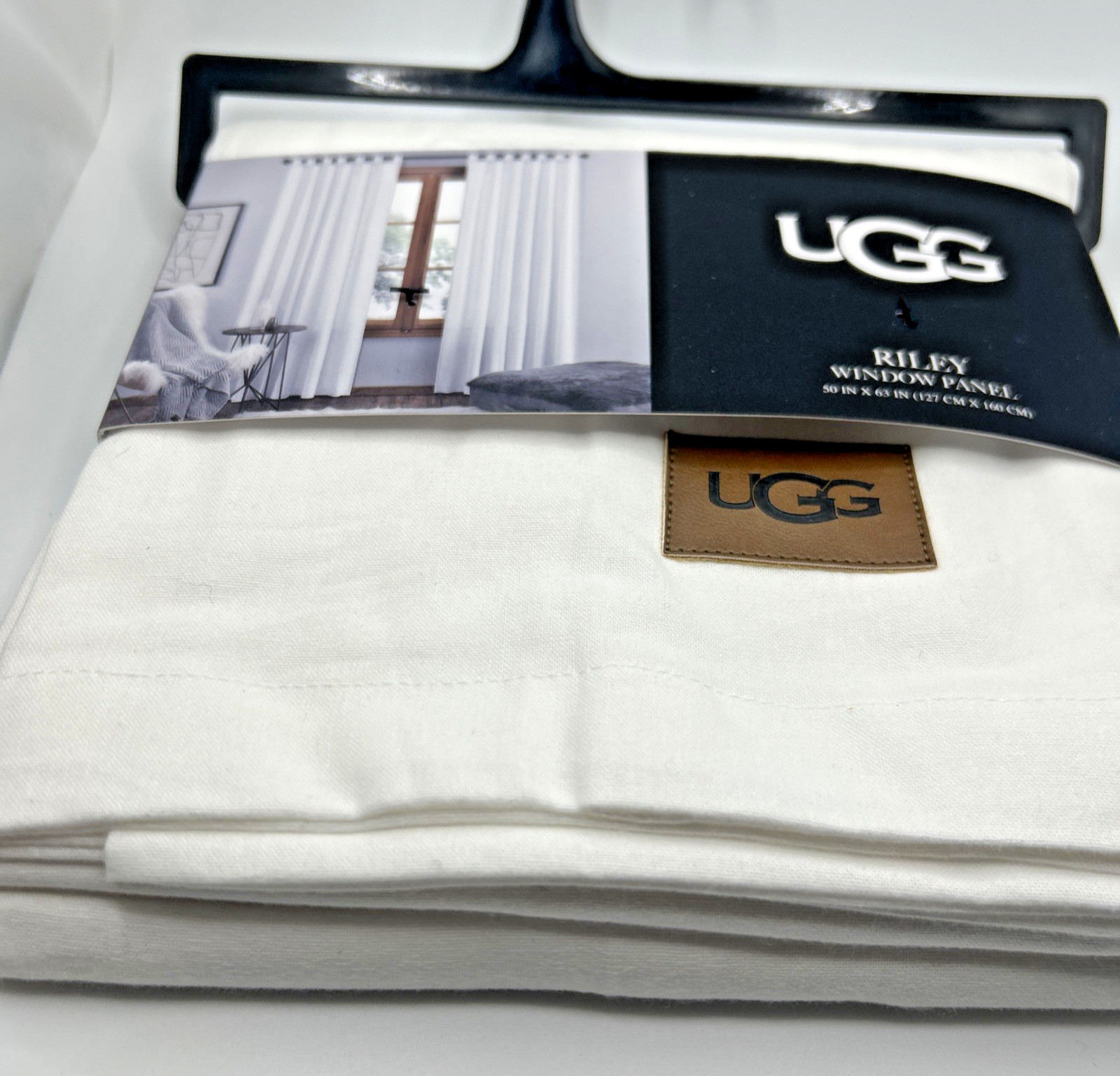 NWT UGG Bright White Riley Window Panel Riley 50×63 Crisp Clean