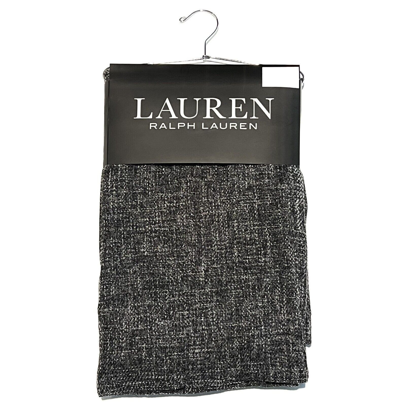 2 Ralph Lauren BARRINGTON Window Panels Curtains 54×96” Black White Grey
