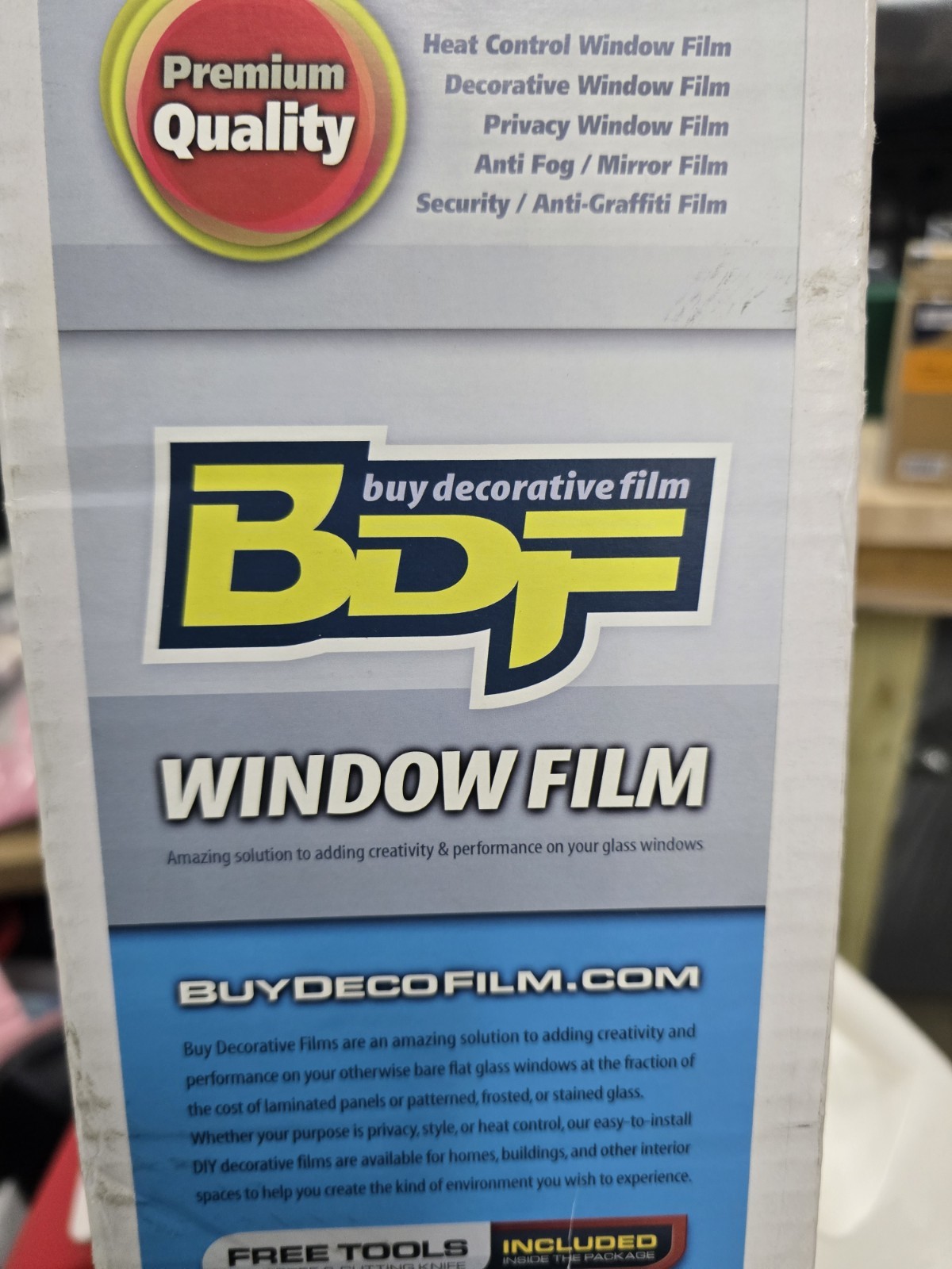 BDF BLKT Window Film Blackout Opaque Privacy 60x 24 Inches