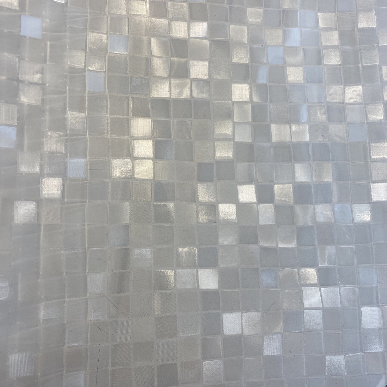 DUOFIRE Non-Adhesive Glass Film Mosaic Privacy 24×80 Inch