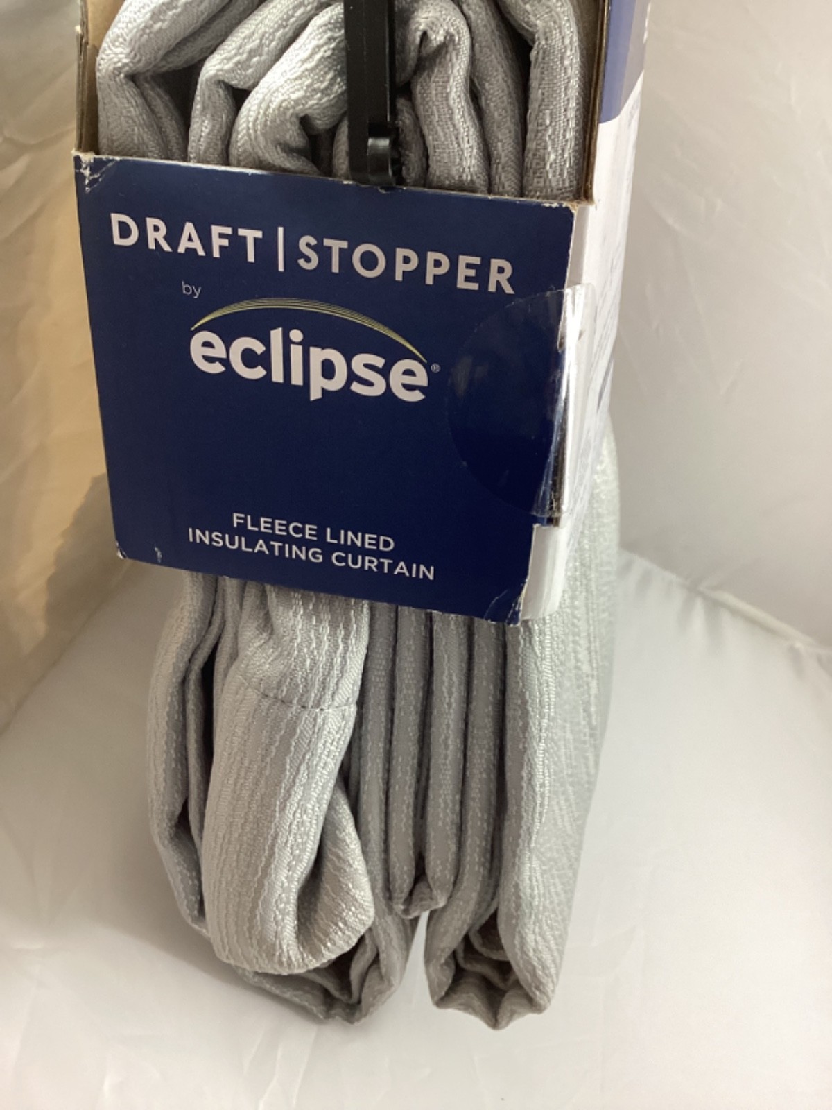 Eclipse Draft Stopper Fleece Lined Insulated Rod Pocket (1) Panel 84X42 Gray