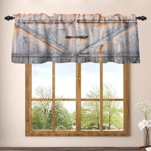 42 x 18 Inch Brown Barn Door Kitchen 42″W x 18″L (Pack of 1) Brownish Gray