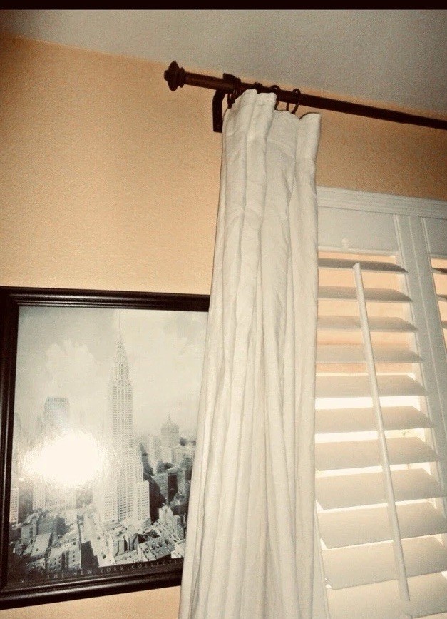IKEA Aina natural/cream PAIR) curtains DRAPERY PANELS 57 X 98 100% linen