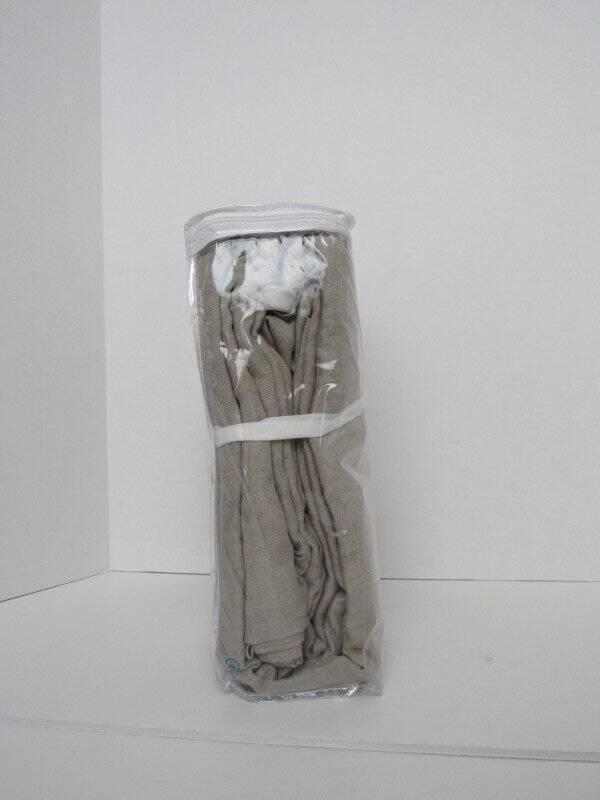Pottery Barn Belgian Flax Linen Curtain Light Filtering 100 x 108″ Dark Flax NWT