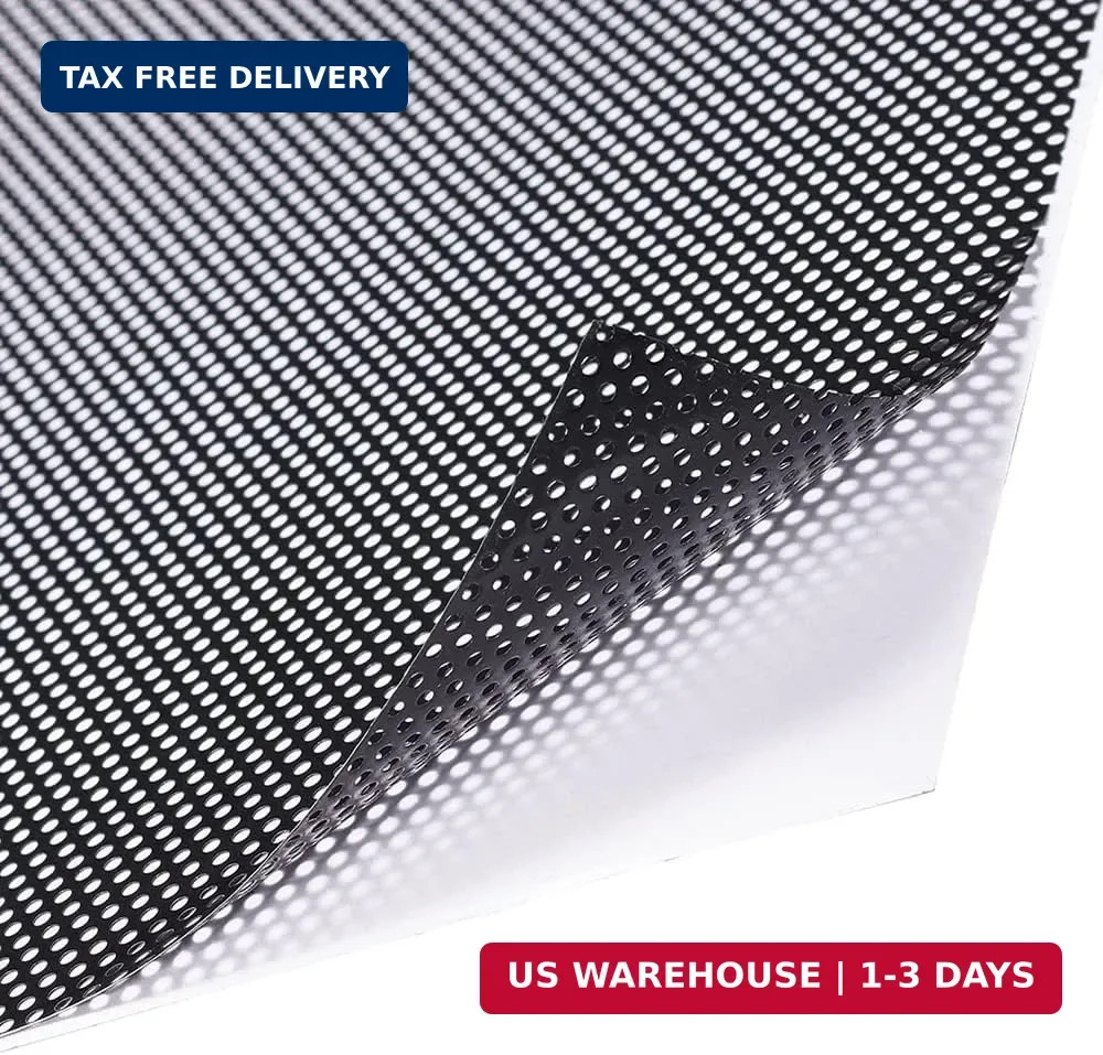 XhuangTech One Way Privacy Window Film,Perforated Vinyl Window Film,Self Adhesiv