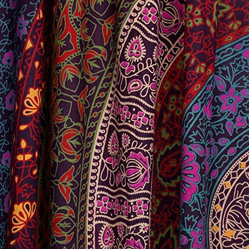 Indian Mandala Curtains Window Wall Drapes Panel Boho Hippie Tapestry Room Decor