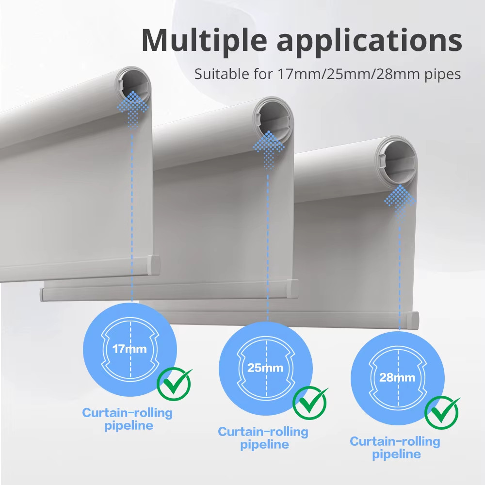 Matter WiFi Smart Roller Shade Blinds Motor Plug-In for 17 25 28mm Tube Alexa Ho