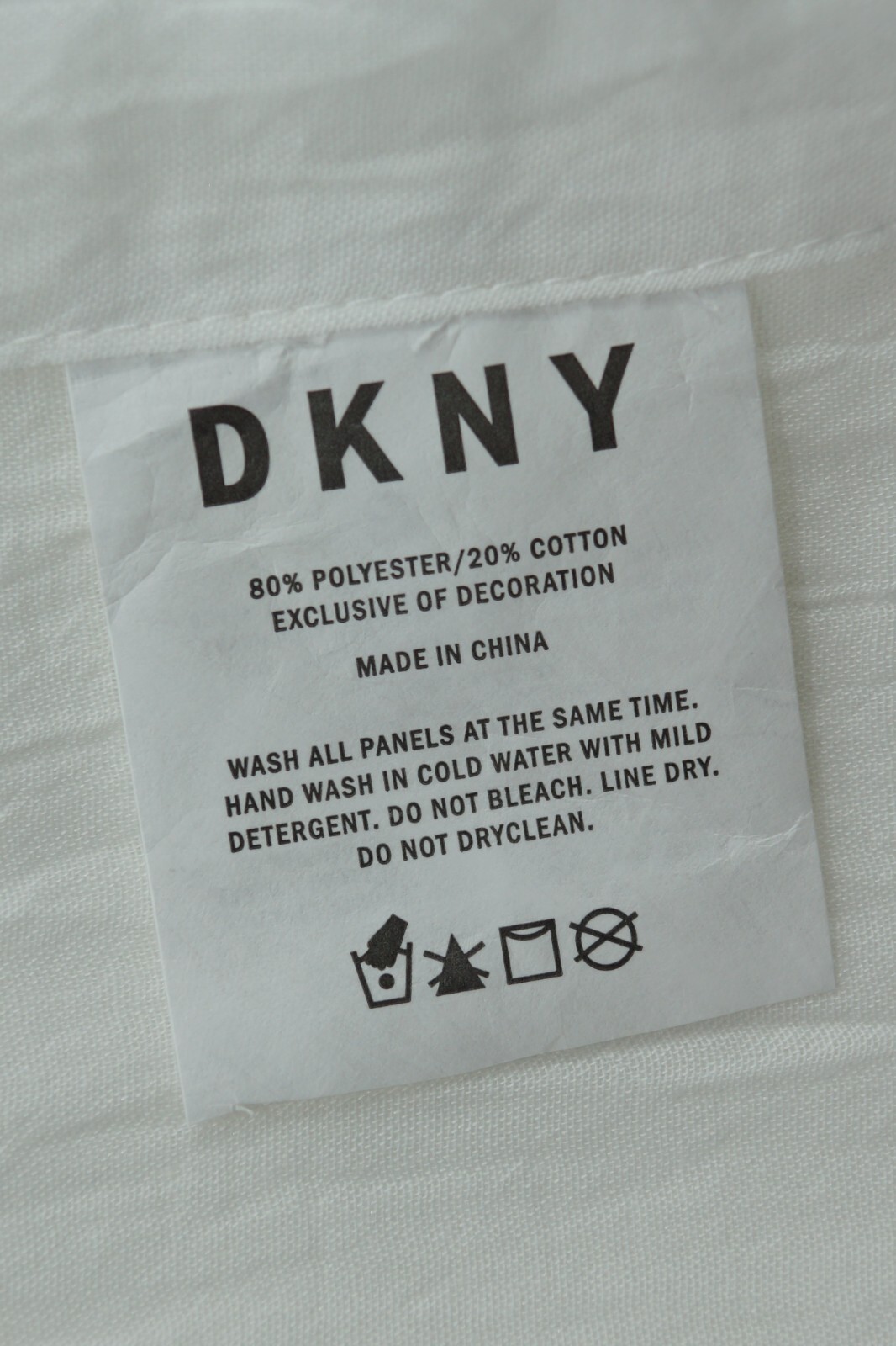 NEW DKNY 2 Panels Window Curtain Drapes ~City Breeze Sheer~Cream White~ 50×96