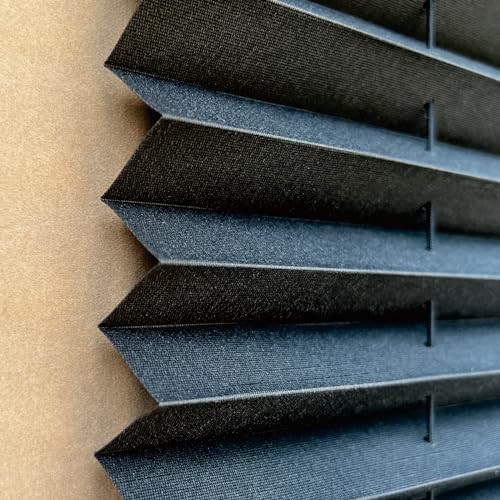 RV Blinds,RV Pleated Shades,RV Window Shades,Camper 32″ W x 24″ H Black