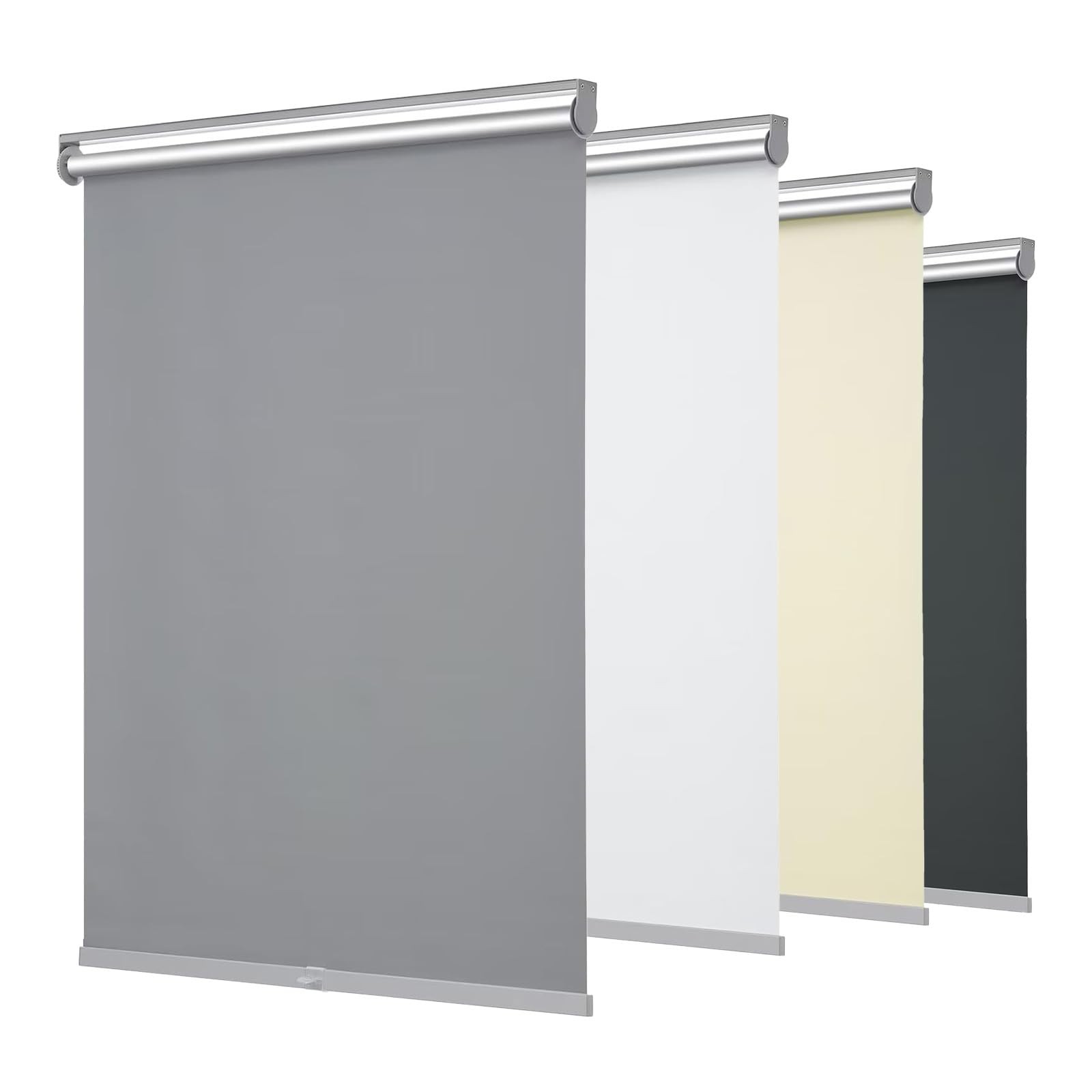 Changshade Blackout Roller Shades Dark Grey 33″w x 72″h