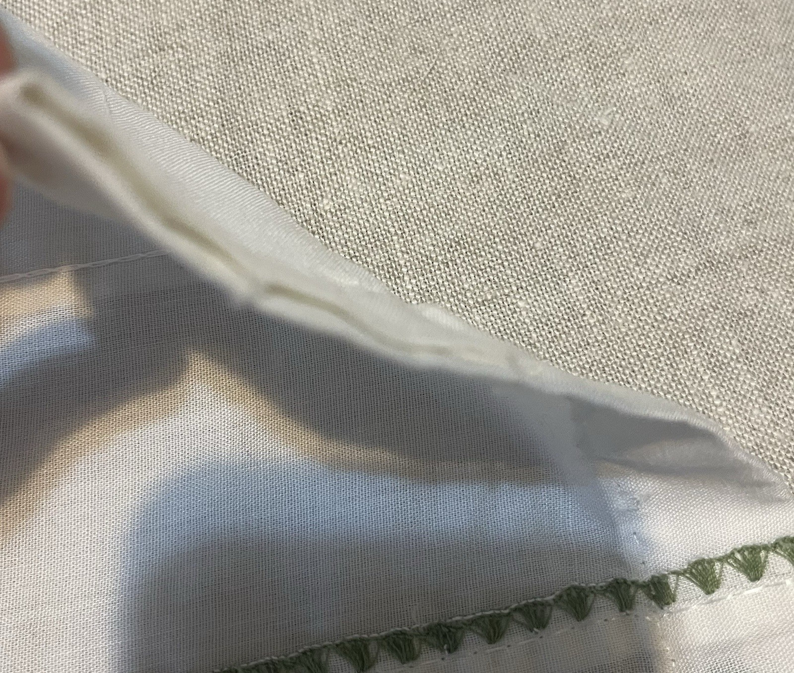 VTG Window Valance Curtains 61″x12″ Orange Trees Embroidered Cottagecore Granny