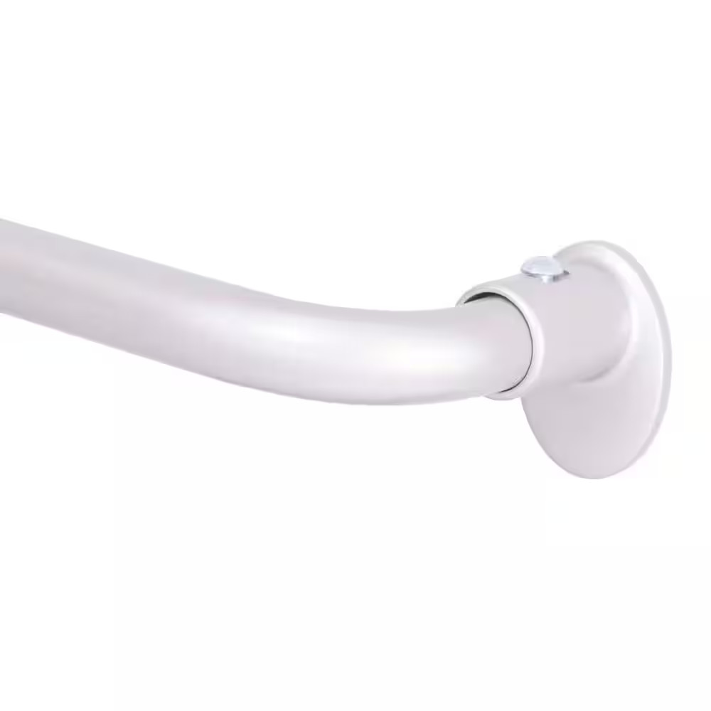 Blackout 48 In.-86 In. Adjustable Single Wrap around Curtain Rod 5/8 In. Diamete