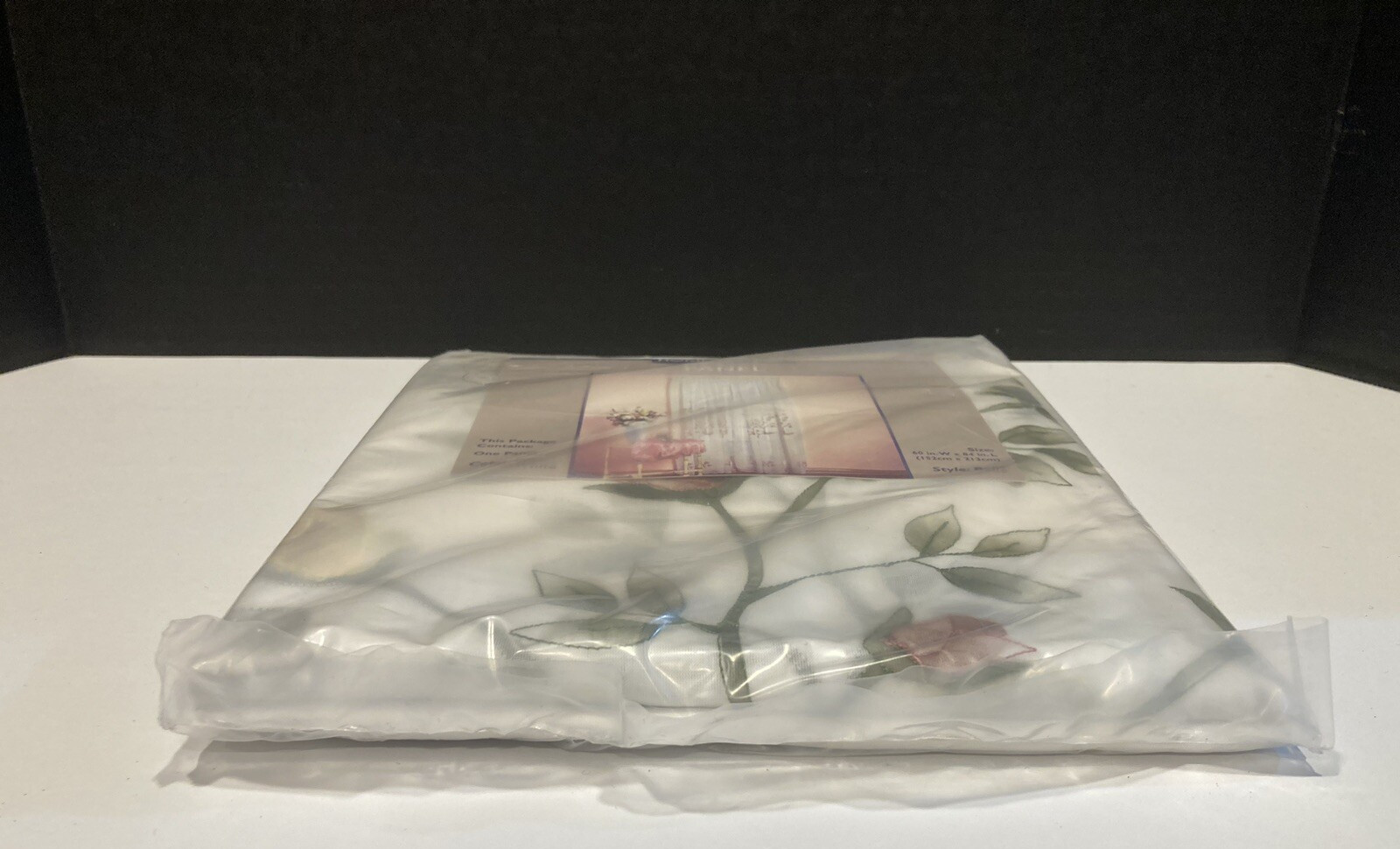 Home Essentials Panel Curtains Belle Style White 60” x 84” NOS