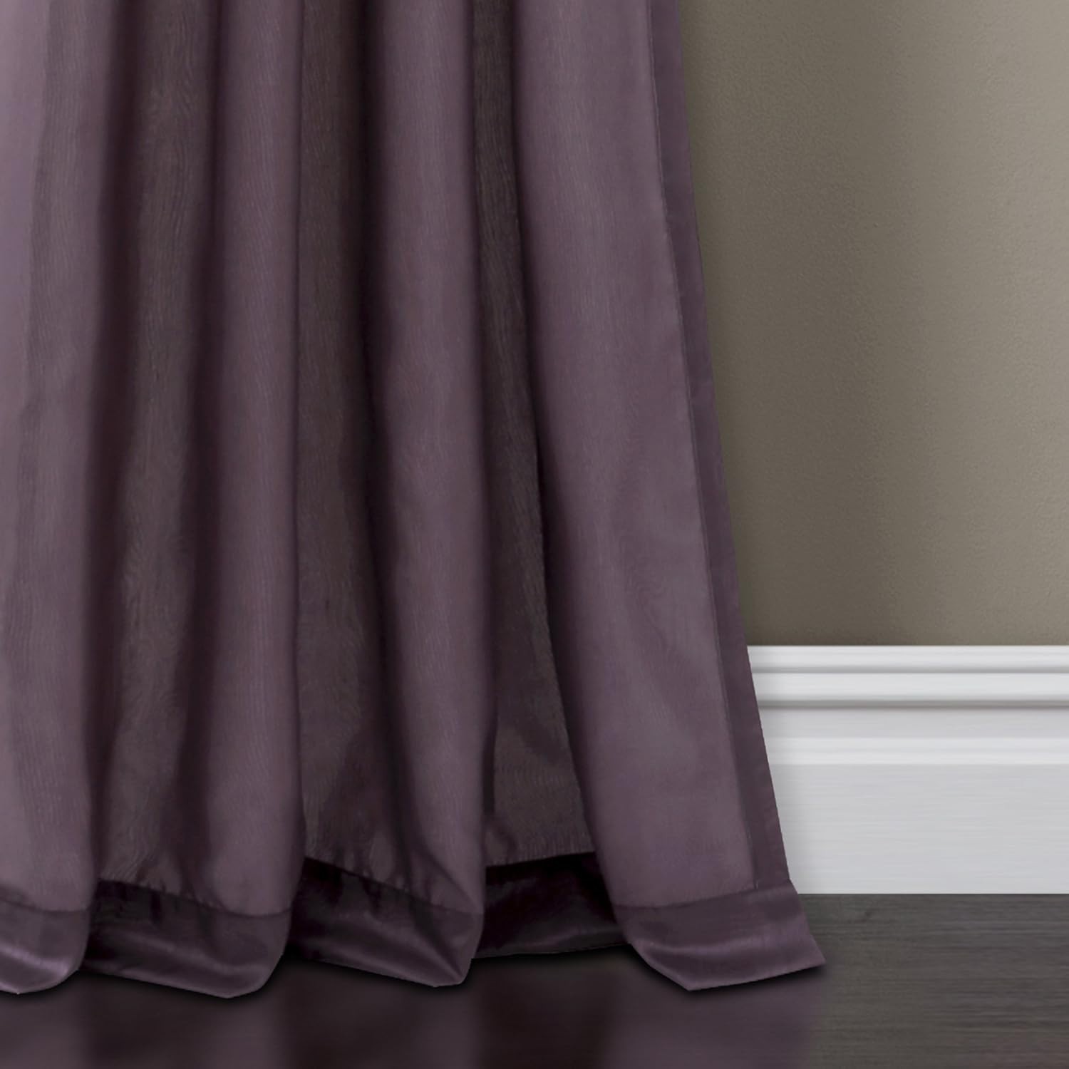 Night Sky Window Curtain Panel, Single, 42″ W x 84″ L, Purple & Gray – Sequin…