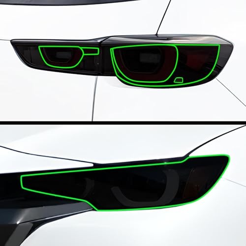 Full Headlight Taillight Tint Kit Compatible with Mazda CX Full Kit Dark Smoke