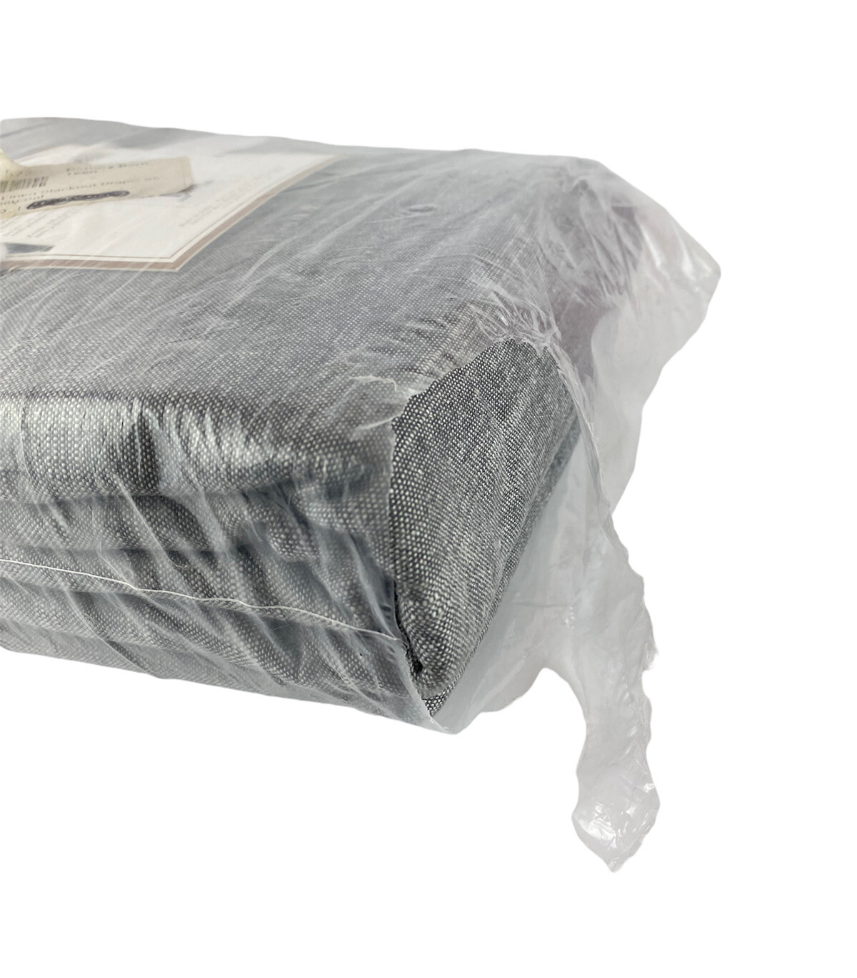 Pottery Barn Teen Classic Linen Blackout Drape Dark Charcoal Open Box 44 x 96