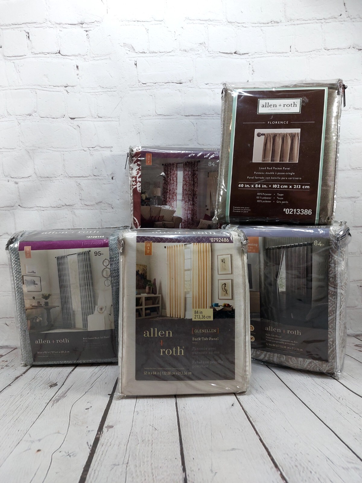 Allen + Roth / Style -Top Panel Curtains ( Choose One)