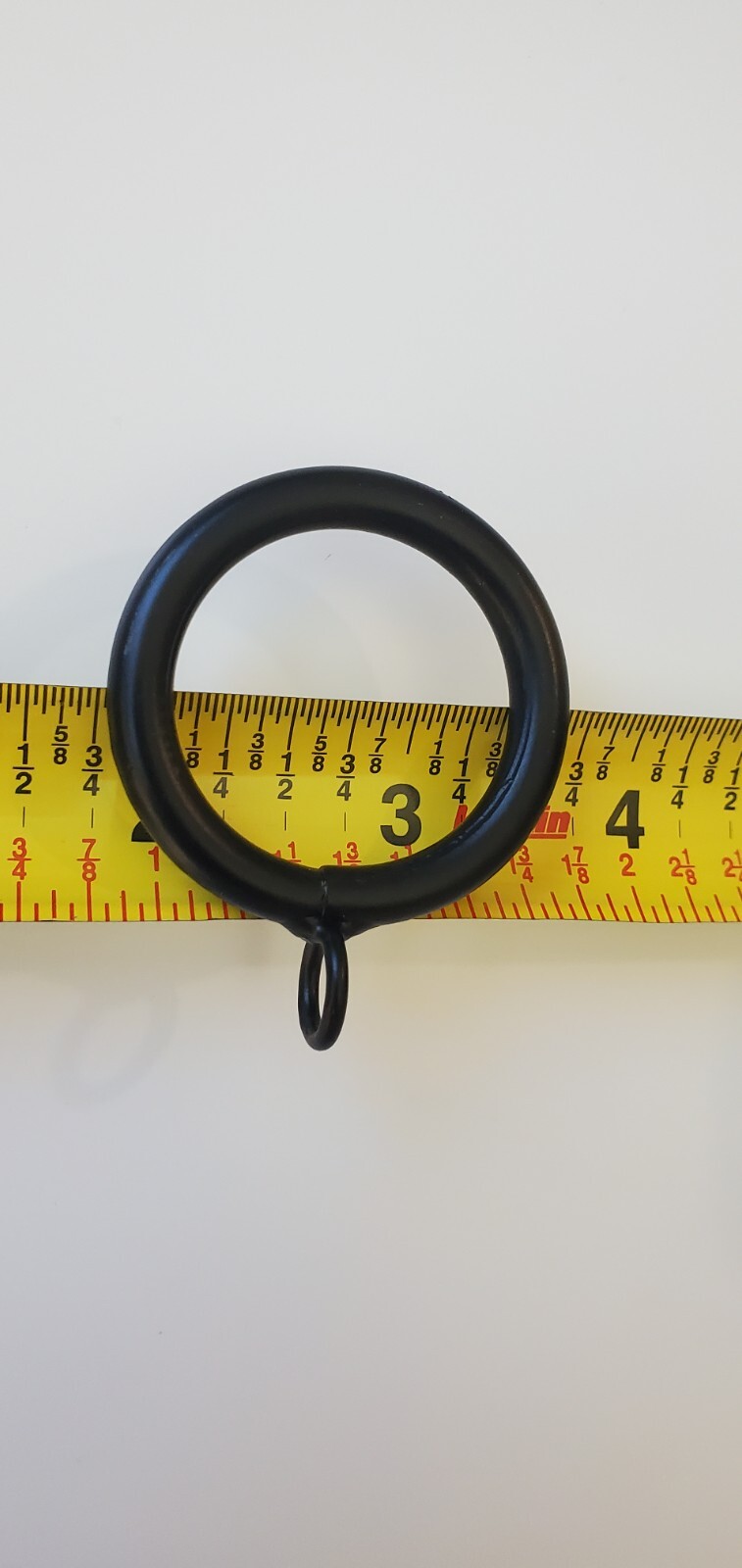 50 Pieces Pack 1-1/4″ BLACK IRON drapery curtain drape ring with eyelet – 1.25″