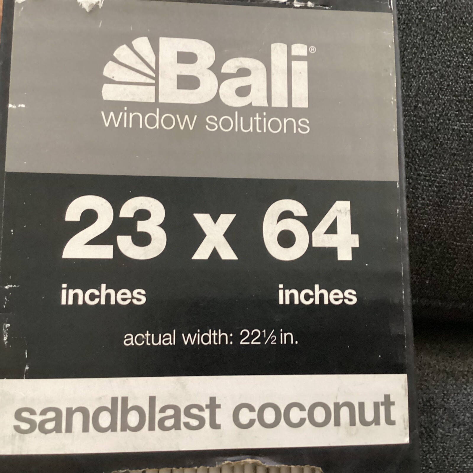 Bali 2-inch Cordless Faux Wood Horizontal Blinds Window 23×64 Inches