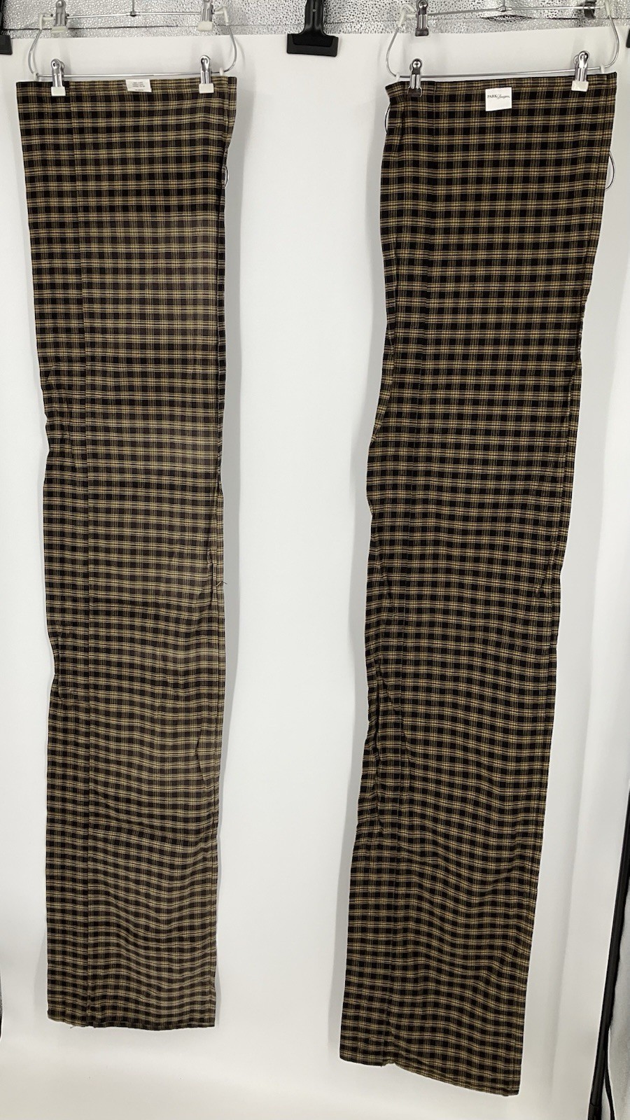 Park Designs Valance Sturbridge Plaid 71×13.5″ Cotton Made In India Tan/black