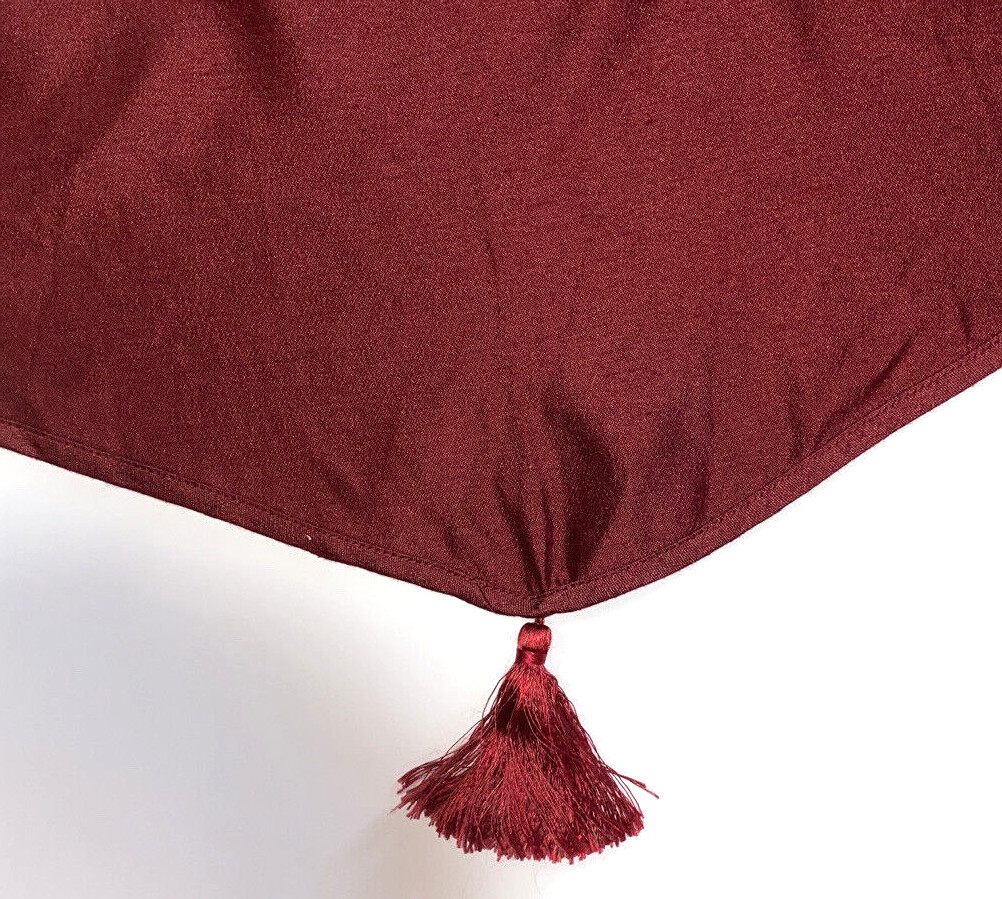Set 8 JC Penney Curtains & Valances Window Treatments Drapes Dark Red Decorator