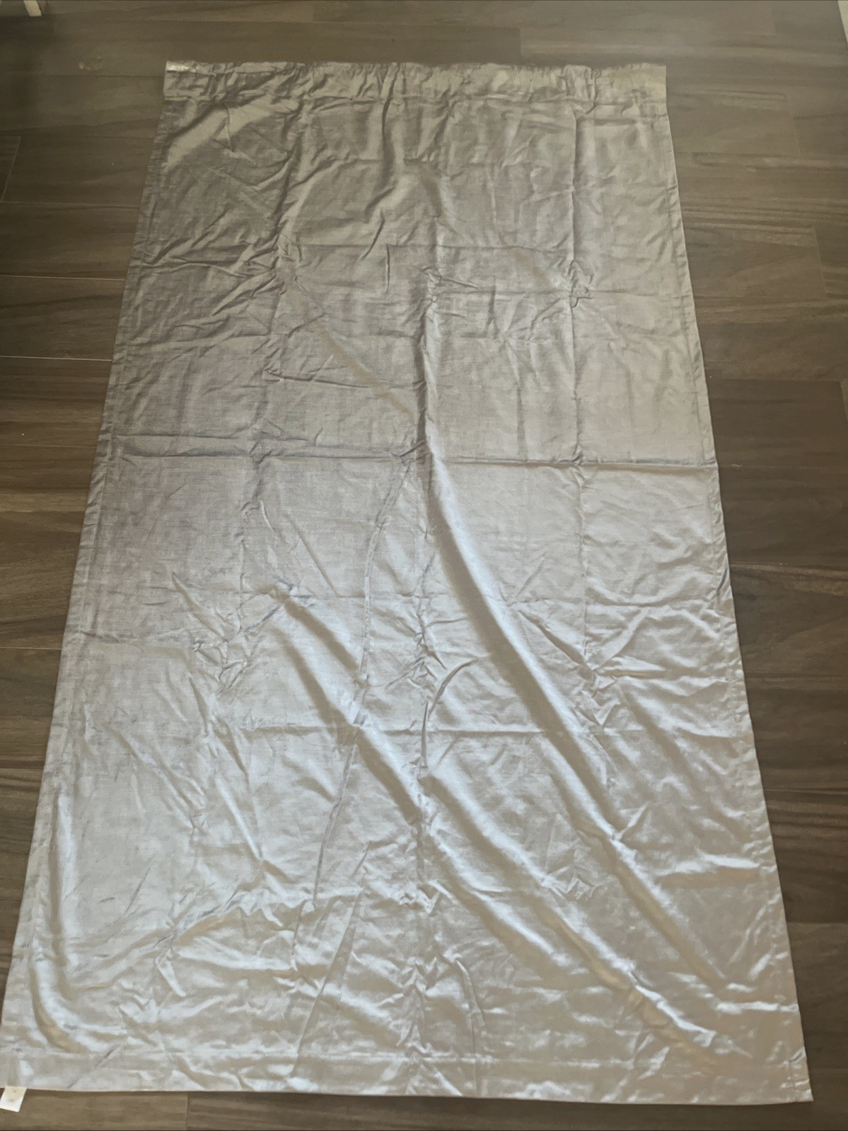 WEST ELM Silver Gray Luster Velvet Curtain Drape 48×84 in – 3 PANELS AVAILABLE