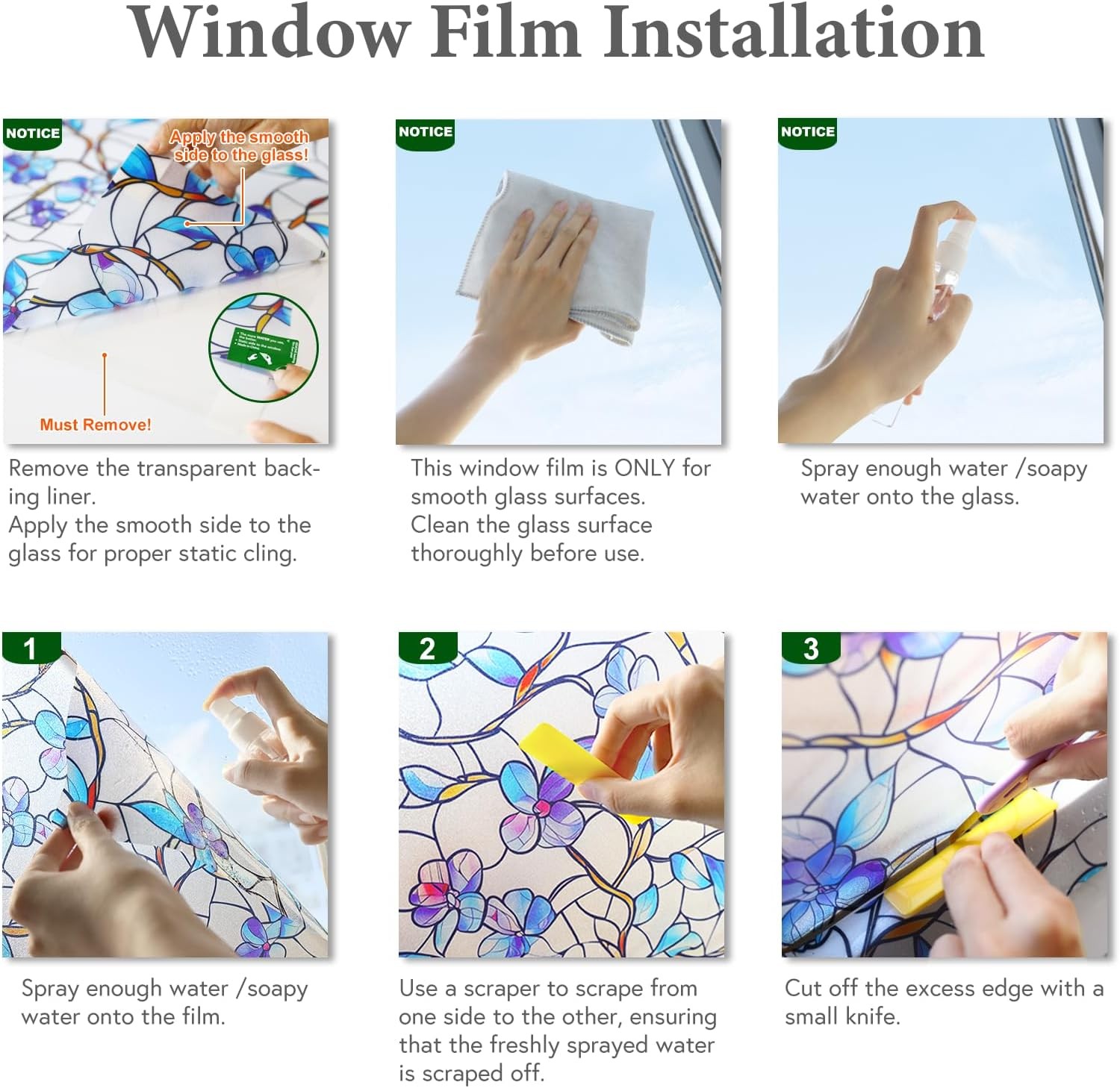 Window Privacy Film Home Room Bathroom Spring Decor Car Decorations One Way Priv