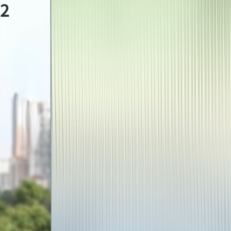 1X Static Cling Window Film Colorful Rainbow Glass Sticker Gradient Color Decor