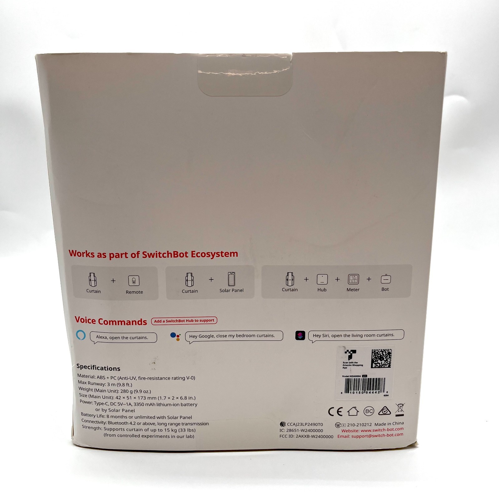 SwitchBot Curtain 3 Automatic Curtain Opener Rod-Bluetooth Remote Control (2025)